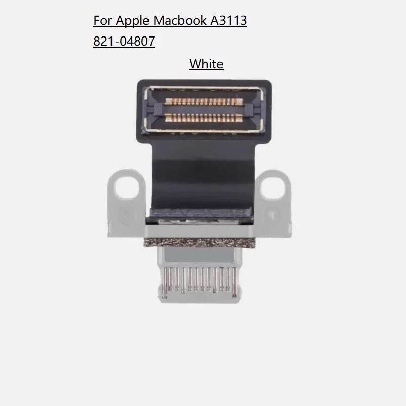

For Apple Macbook Air M3 13 inch A3113 2024 821-04807-A Charging Port Flex Cable Black White