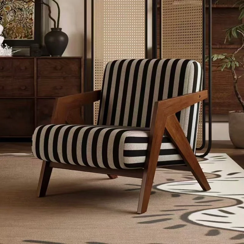Wooden Frame Lounge Chair 4
