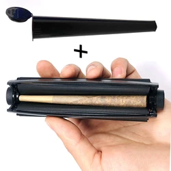 High Qulity 110mm Cigarette Rolling Machine with Moisture-proof Tobacco Storage Tube Herb Roller DIY Pipe Smoking Accessories