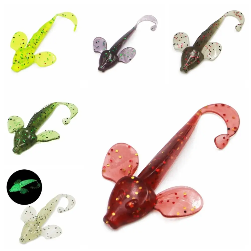 6PCS Fishing Accessories 8cm Bait Maggots Lifelik Thunder Soft Lure Easy To Use Bionic False Bait Culter