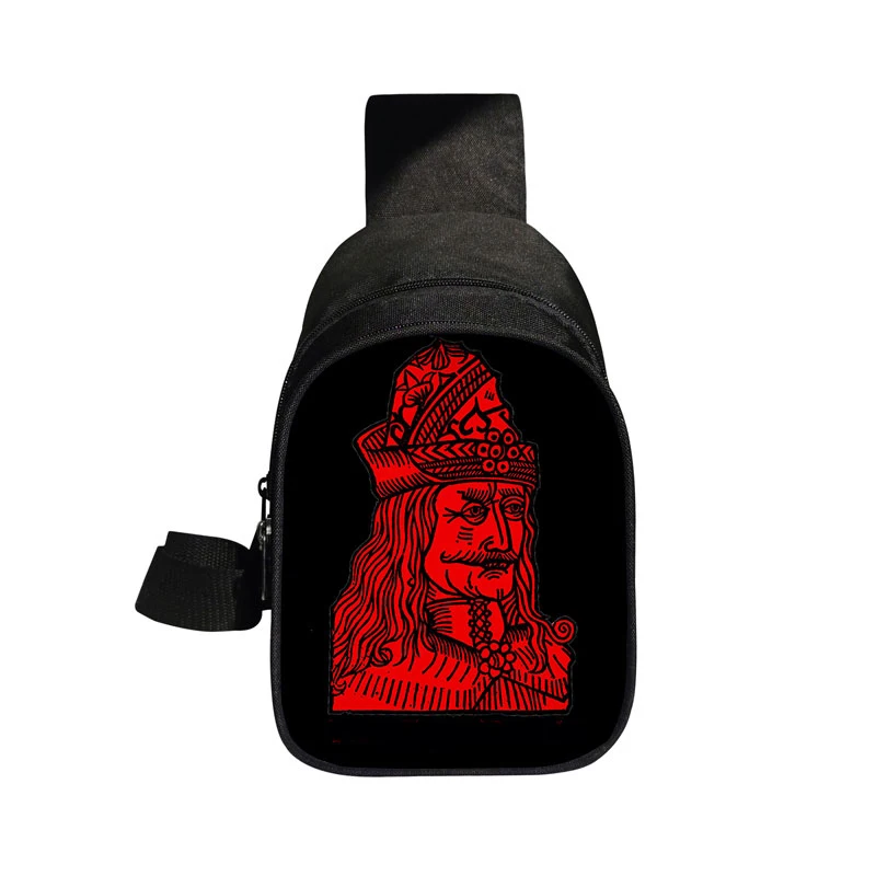 Gothic Bat Vampire Chest Bag VLAD TEPES The Impaler Crossbody Bags Purse Phone Holder Women Streetwear Shoulder Bag Gift