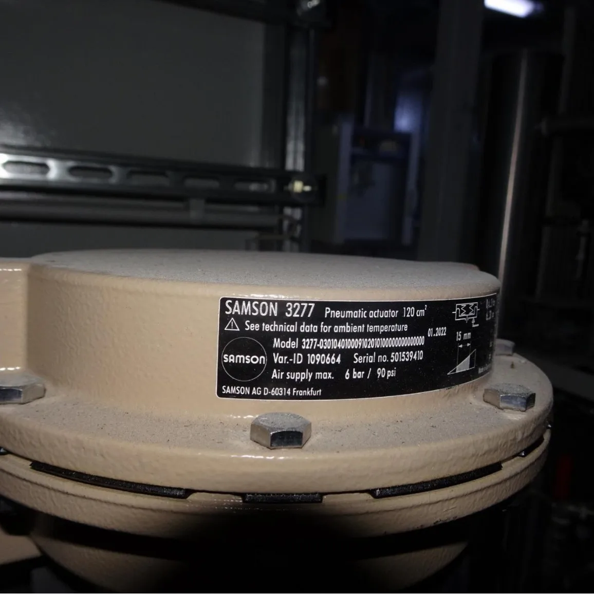 2025 Actuador SAMSON Samson 3277-120cm2/FC/0.4... 2.0bar/ID.1090664.
