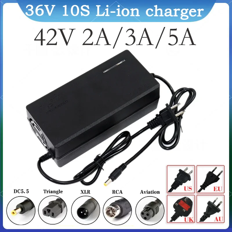 36V 42V 2A 3A 5A lithium battery charger output charger AC100-240V lithium-ion battery series