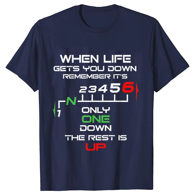 1N23456 Motorcycle Gear Biker Heartbeat Retro Printed Men\'s New T-shirt Fashion Casual Loose Summer Tshirts Short Sleeve T-shirt