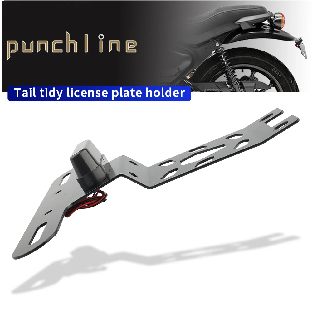 

For Hunter 350 2022-2024 Motorcycle License Plate Holder Fender Eliminator Registration Bracket