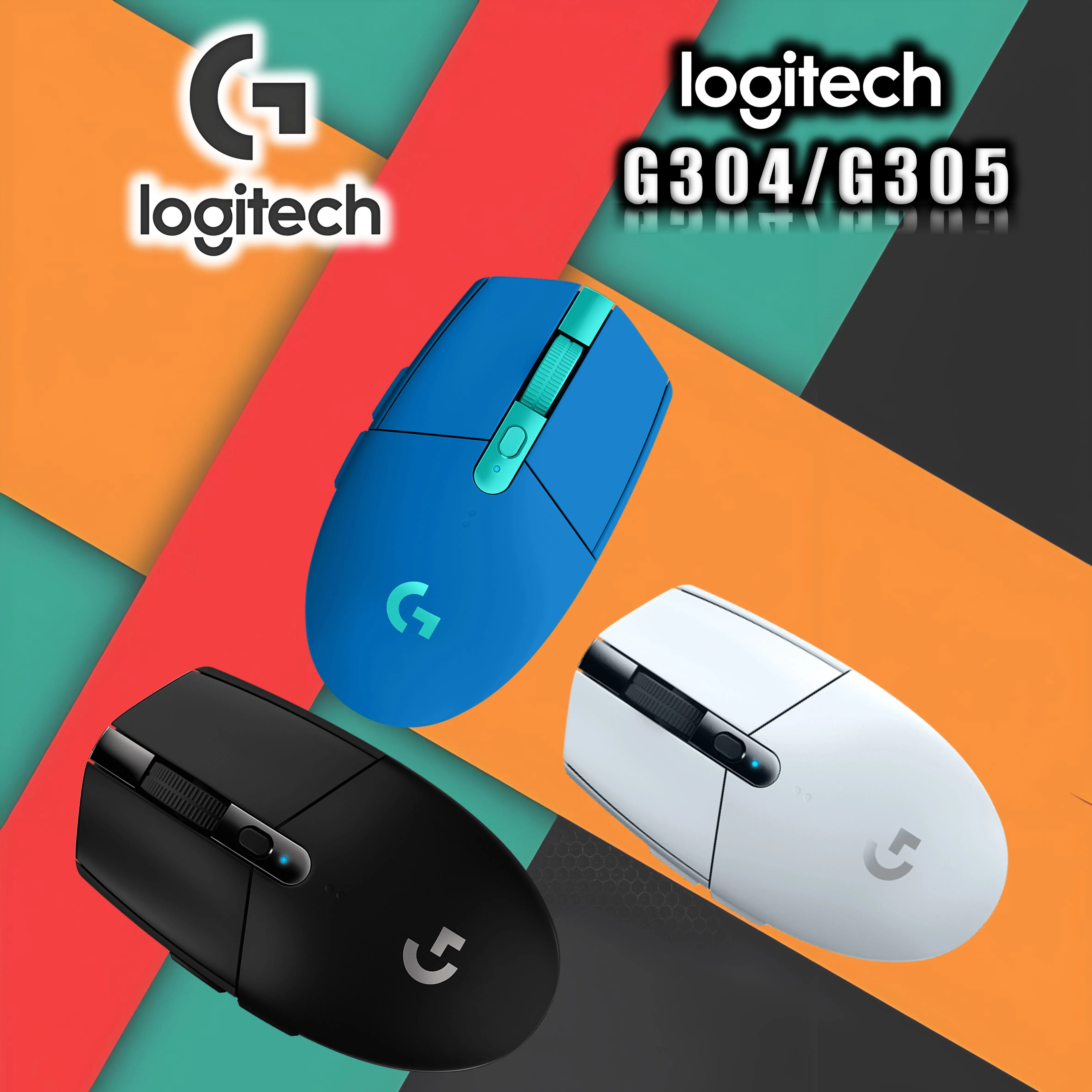 Классическая беспроводная игровая мышь Logitech G304/305, быстрый отклик и длительный срок службы батареи, точное позиционирование, несколько вариантов цвета