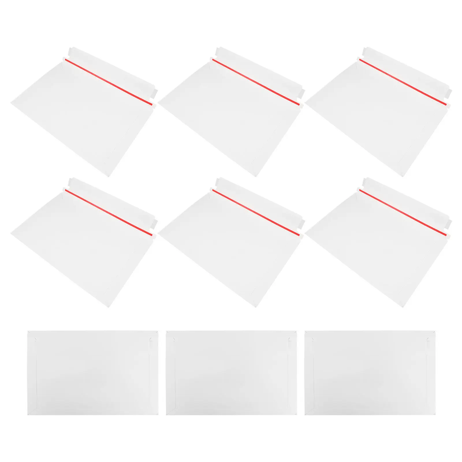 

15Pcs White Cardboard Photo Envelopes Document Mailers Self-Sealing Stay Flat Mailers for Shipping Photos Documents Small