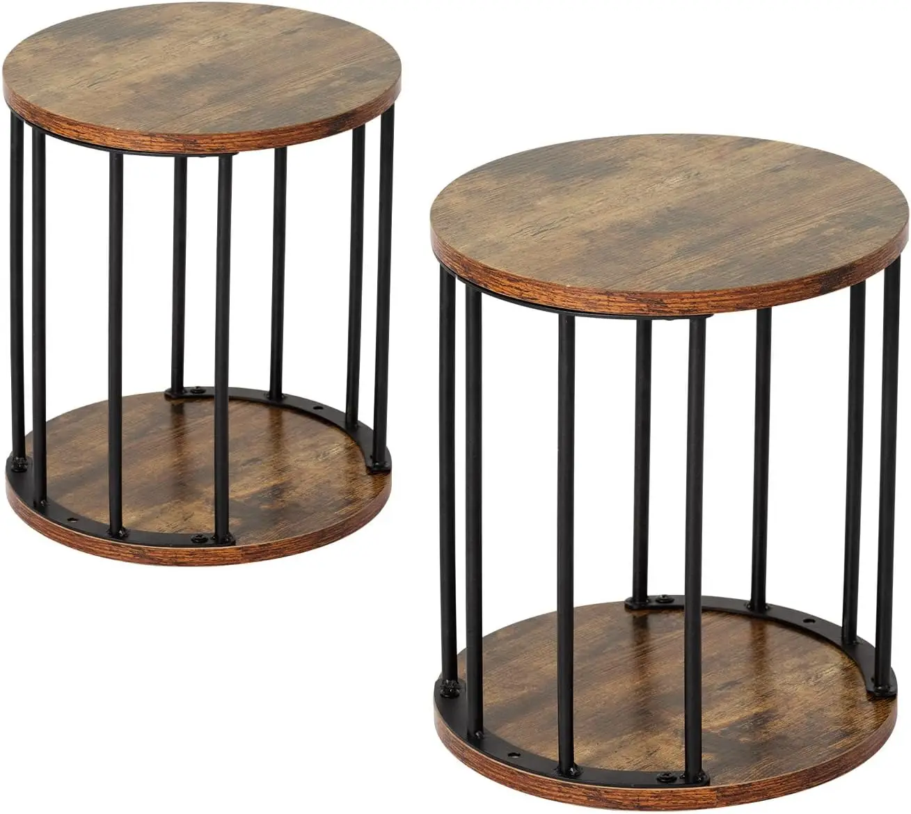 

2-Pack Wooden Step Stools for Kids & Adults, 300lb Capacity, Non-Slip Garden Kitchen Bathroom Stool