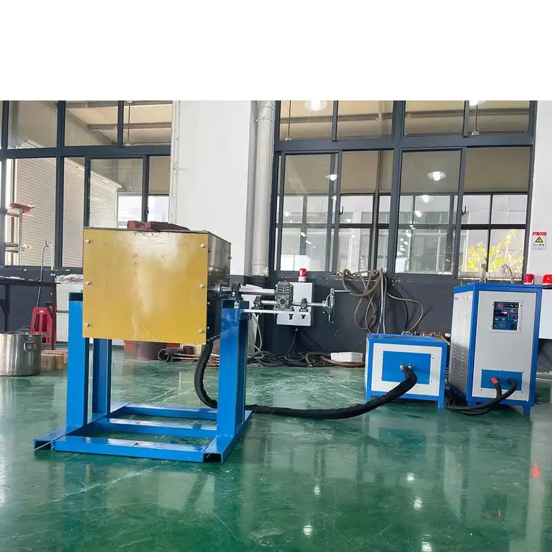 Induction Heating Crucible Furnace for Heat Treatment Casting Melting Motor Rotor Core High Temperature Smelting