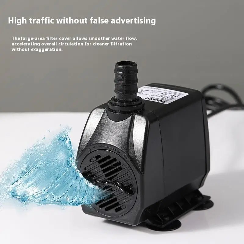 Ultra-Quiet Submersible Water Fountain Pump Filter Fish Pond Aquarium Water Pump Tank Fountain AC220V