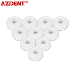 10 Rolls/Pack Dental Floss Pick Built-In Spool Flat Wire Dental Flosser Teeth Cleaning Wax Mint Flavored Toothpick Teeth Flosser