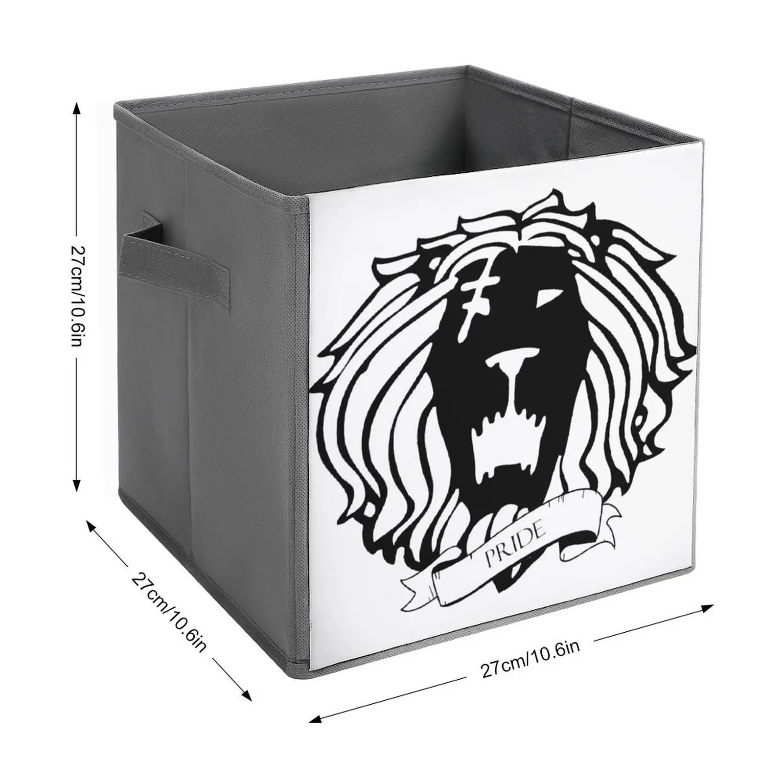 Escanor Lion Sin Pride Classic Folding Storage Box Storage Tank Dust Proof Unique Staying Books Durable Convenient Bathroom Stor