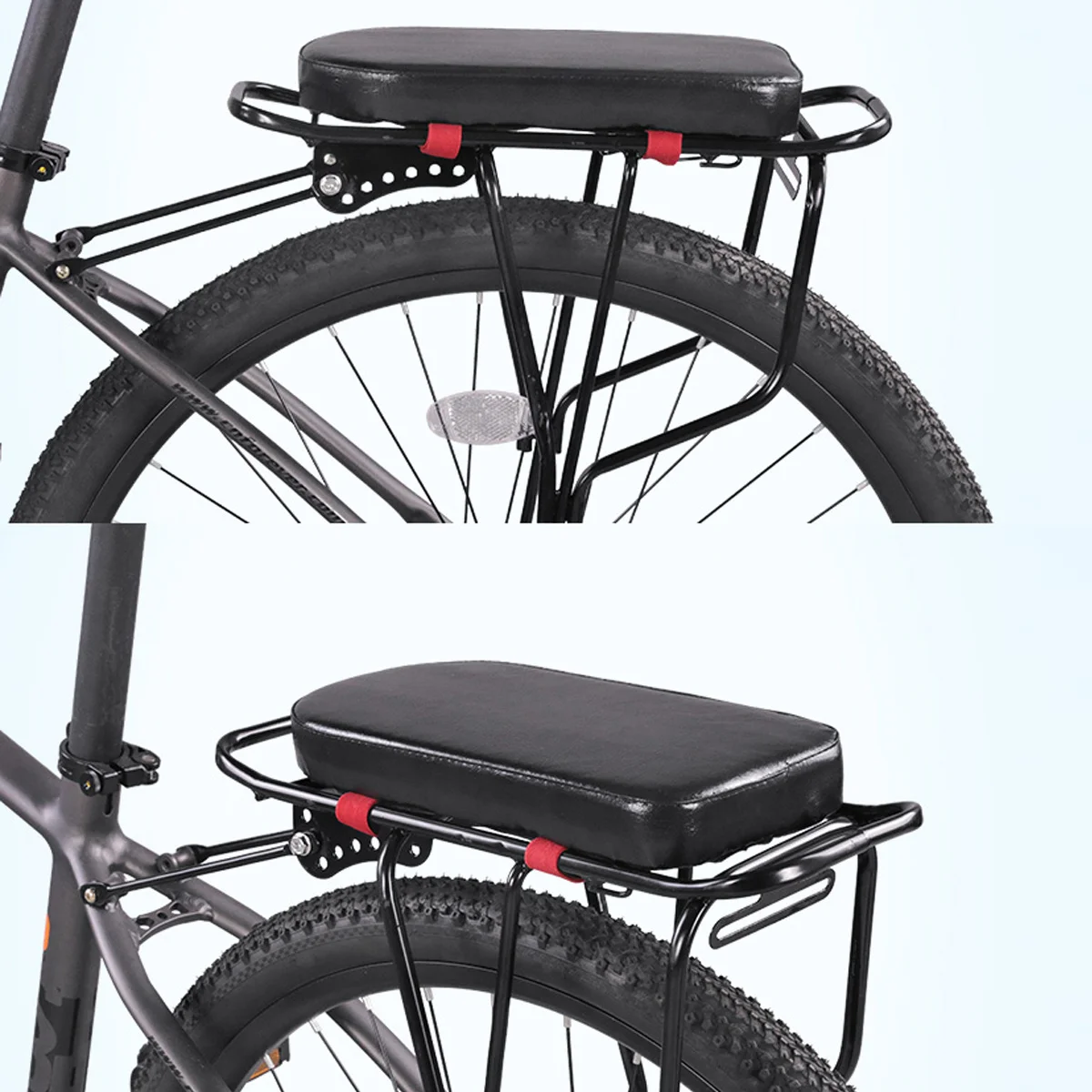 1Pcs Rear Saddle Bike Rear Rack Seat Soft Sponge Leatherette Comfortable Seat Mat Bike Accessories Accessories