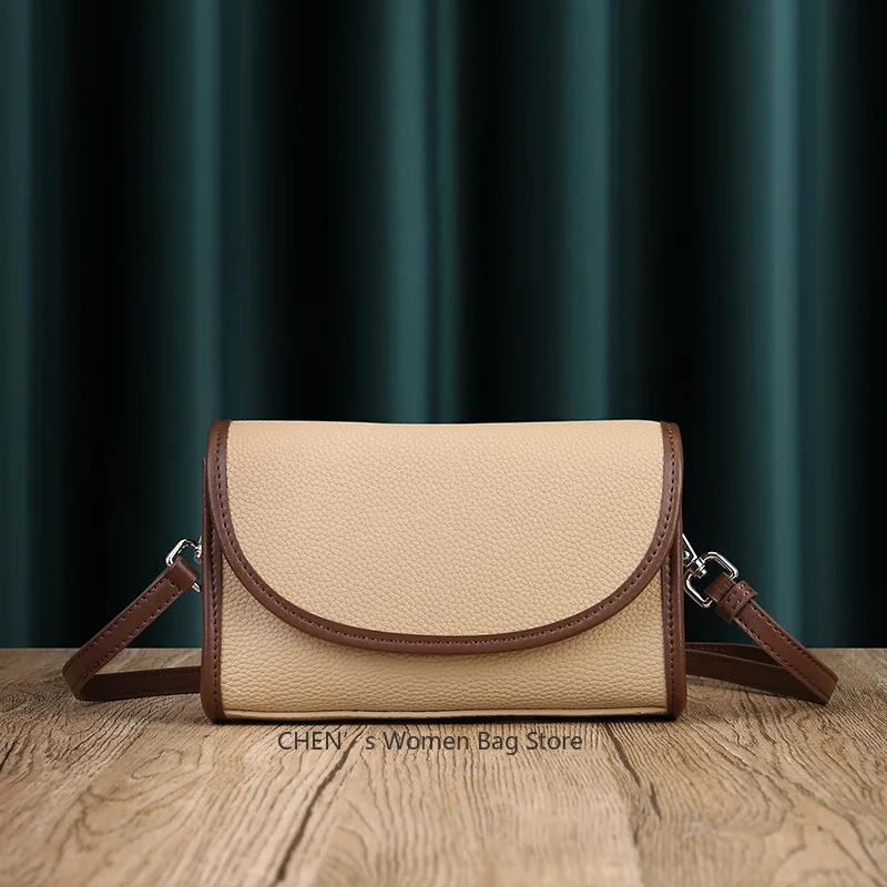 

Retro Crossbody Bags Small Women Designer Luxury Cow Leather Lady Shoulder Messenger Bag Small Flap Square Bag