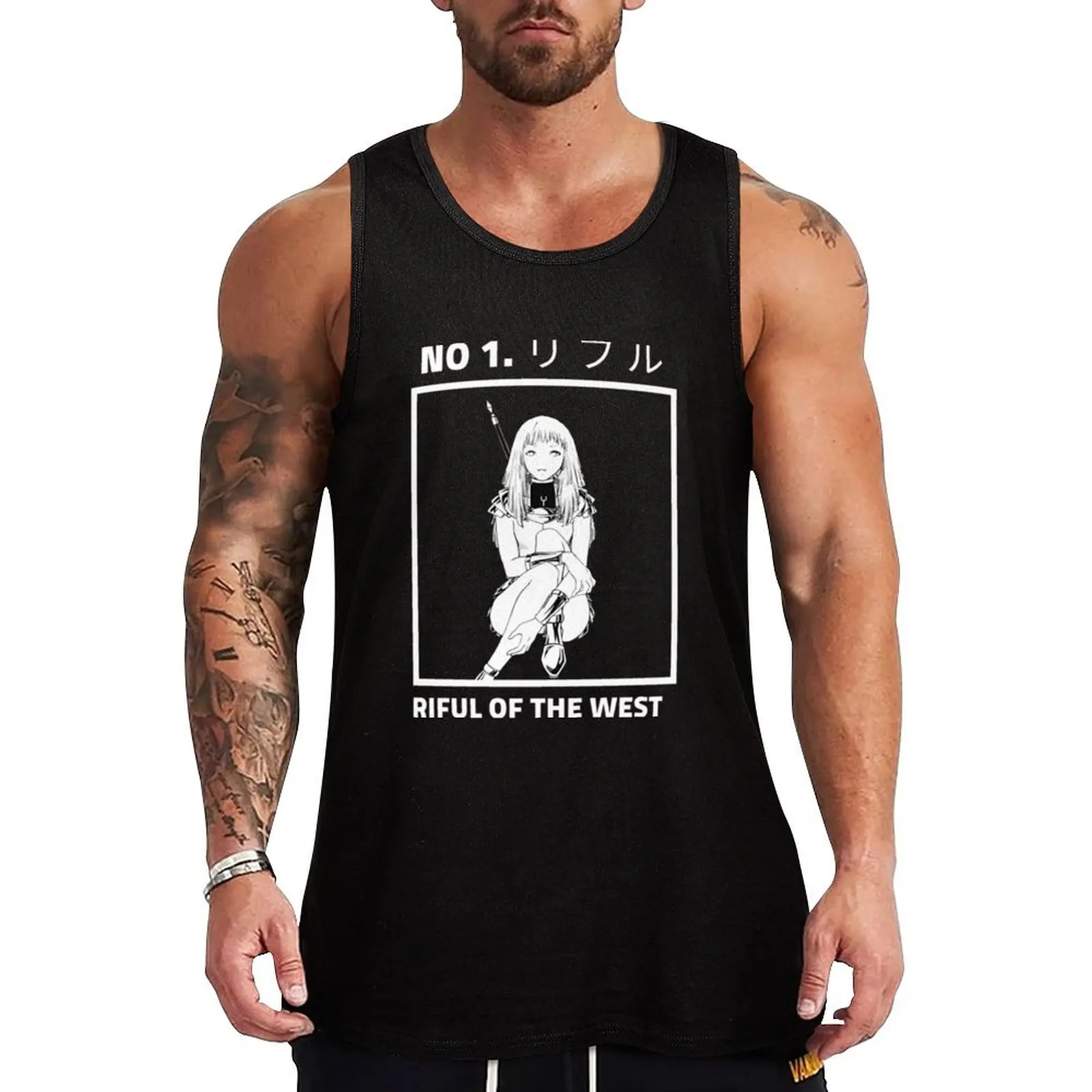 Claymore Riful of the West Manga Graphic Gift Fan Tank Top Street Hip Hop Tank Top Casual Sleeveless Wear