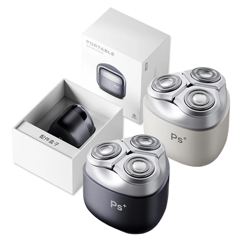 

Магнитная электробритва для мужчин, 3D плавающая головка с 3 лезвиями, IPX7, водонепроницаемая перезаряжаемая портативная модная бритва для бороды с металлическим корпусом