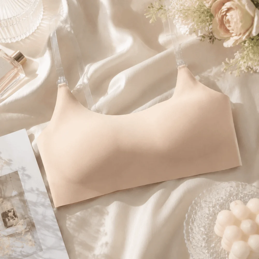 

Lingerie Invisible Strap Wireless Bra Seamless Thin Cup Strapless Bra Backless U-shaped Push-Up Bra Summer Outfits