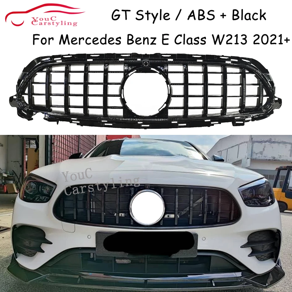 

W213 GT Grille Front Bumper Grill Mesh For Mercedes E Class W213 W238 2021+ Sport Model E220 E300 E350 E400