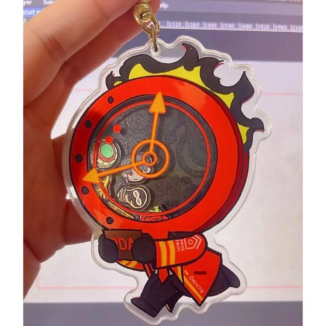 Chaveiro do Jogo Limbus Company LCB Dante, Pingente de Desenho Animado, Chaveiro para Mochila