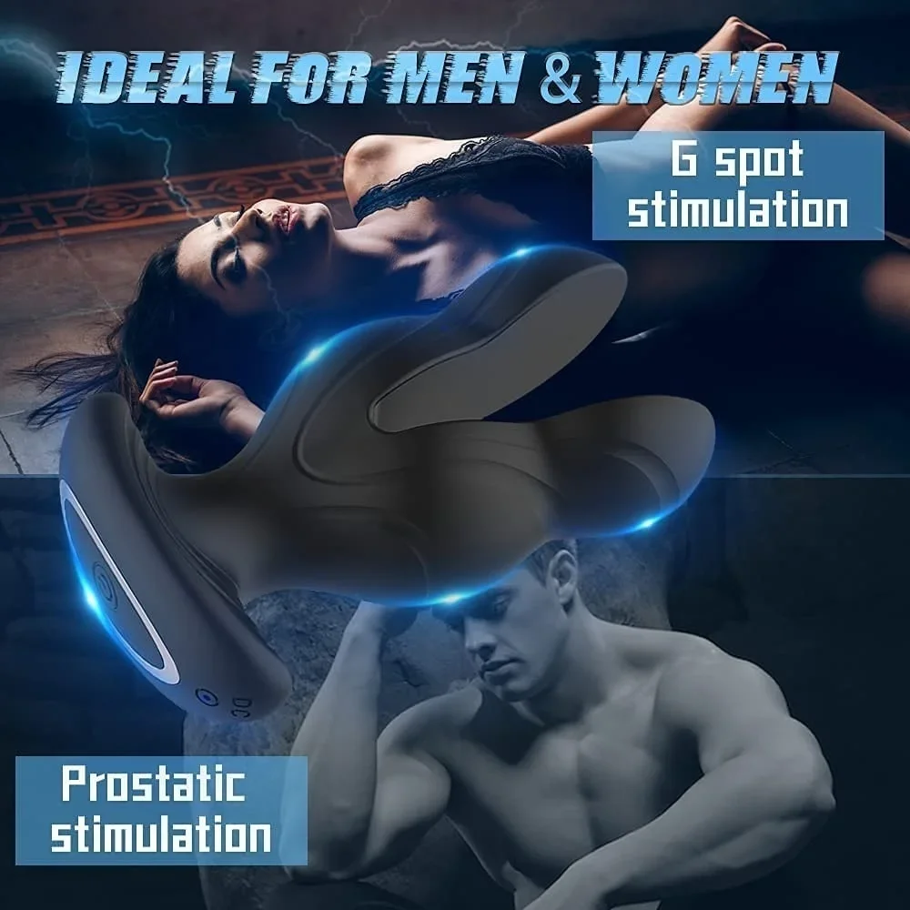 ไฟฟ้าShock AnalขยายVibratorเพศของเล่นรีโมทคอนโทรลไร้สายVibrating Butt Plugผู้ชายต่อมลูกหมากClitoral G-Spot Massager