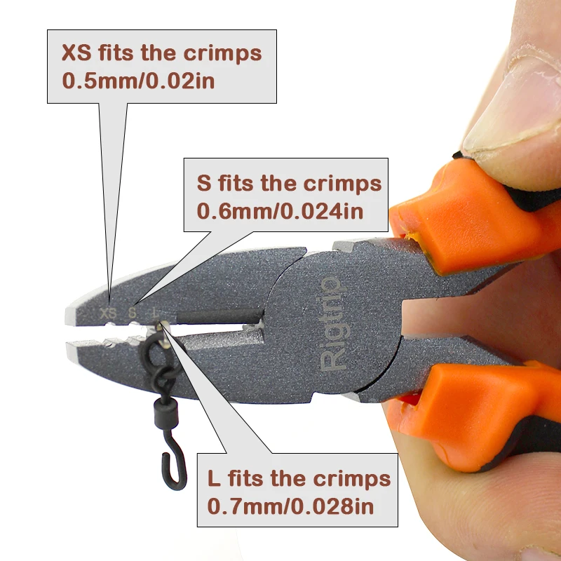 1Set Carp Fishing Tool Crimping Pliers For Neat Chod Rigs And Booms Fit Fluorocarbon Stiff Link Crimps 0.5/0.6/0.7mm Accessories