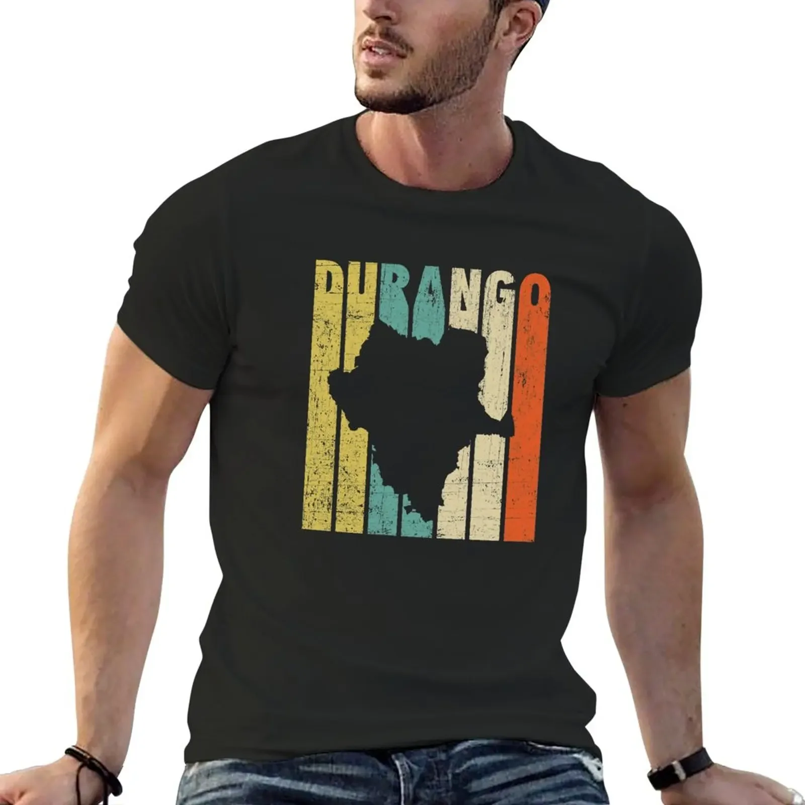 

Durango, Mexico, Vintage Retro T-Shirt Blouse summer top mens vintage t shirts