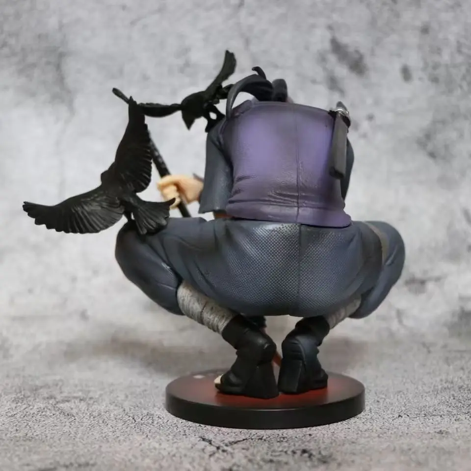 Naruto Squat Itachi Uchiha Anime Figures Dark Department itachi Crow Action Doll Model Decoration Statue Toy Gifts