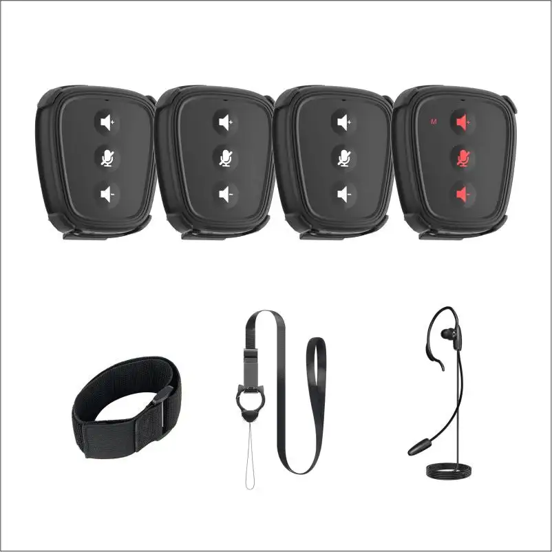 CAME-TV Nano 1.9G, A Small Digital Wireless Intercom Pod - NANO 4PCS KIT For Ride cycling,Skiing,Mountain climbing,Riding coach