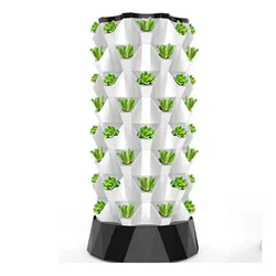 Vertical Grow Tower Pineapple Hydroponic System 8 Layers 64 Plant Site Aeroponics Growing Planter