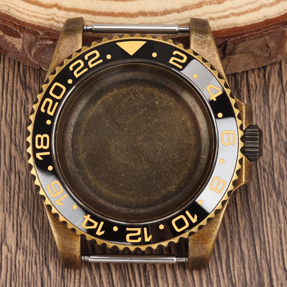 

Bronze Retro Case 40mm Vintage Watches Accessories For NH34 NH35 NH36/38 NH70 NH72 4R 7S26 Movement 29mm Dial 38mm SUB GMT bezel