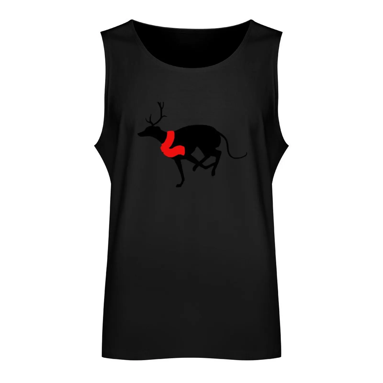 Weihnachten Windhund Silhouette Tank Top Fitness Bodybuilding Shirt meist verkaufte Produkte