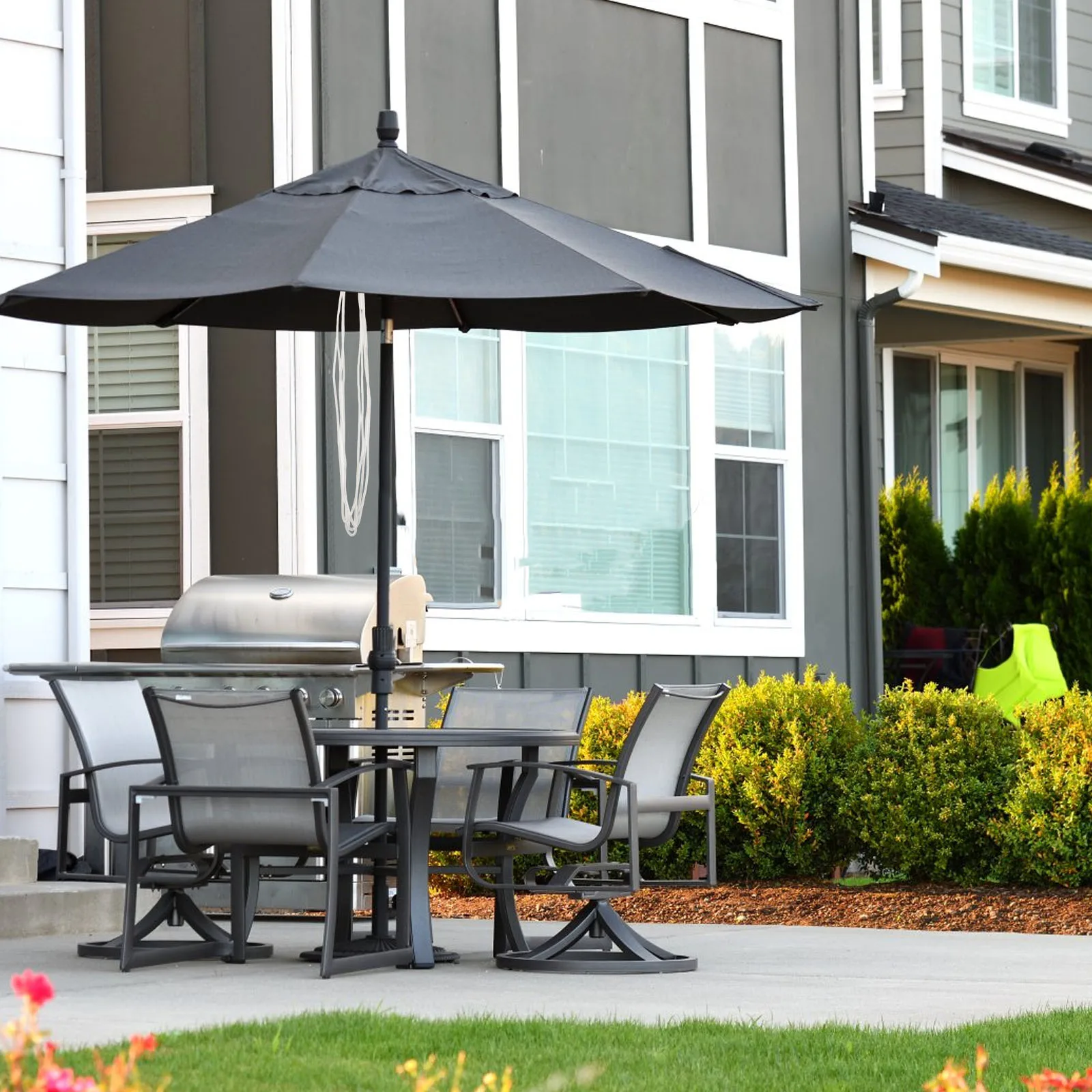 

Outdoor Garden Umbrella Cord Replacement Sturdy Nylon Yard Umbrella Rope Durable Wear-Resistant Multi-Function Paracord