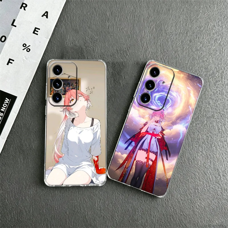 Pink Hair Changli Art Phone Case for Samsung A57 A56 A55 A54 A17 A16 A15 A14 A37 A36 A35 A34 A27 A26 A25 A24 A07 A06 A05S A04S M