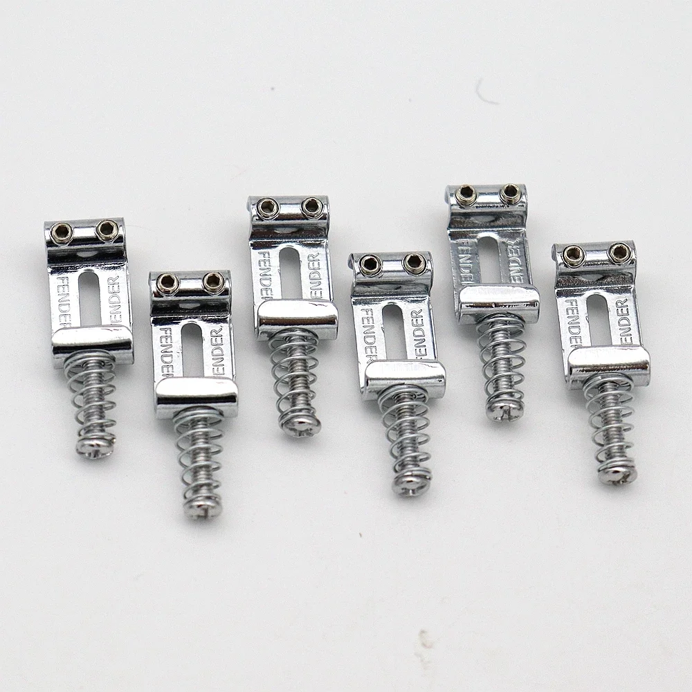 

6-Pack Guitar Bridge Stringers Electric Guitar Saddles for ST Electric Guitar Accessories