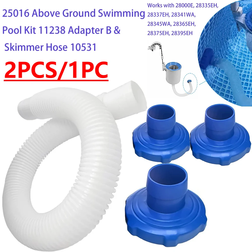 Swimming Pool Connector with Hose Pool Skimmer Adapter Small Strainer Hose Adaptor for Intex Surface Skimmer Pool Accessories