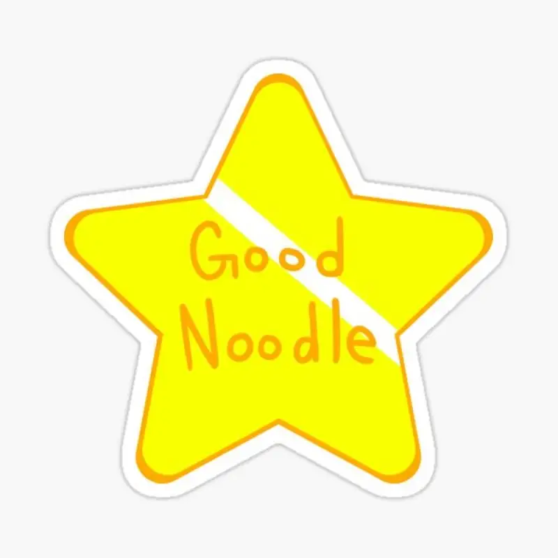 1 Big Good Noodle Award Star Spongebob  Sticker for Laptop Decor  Cute Cartoon Art Fashionable Public Suitcase