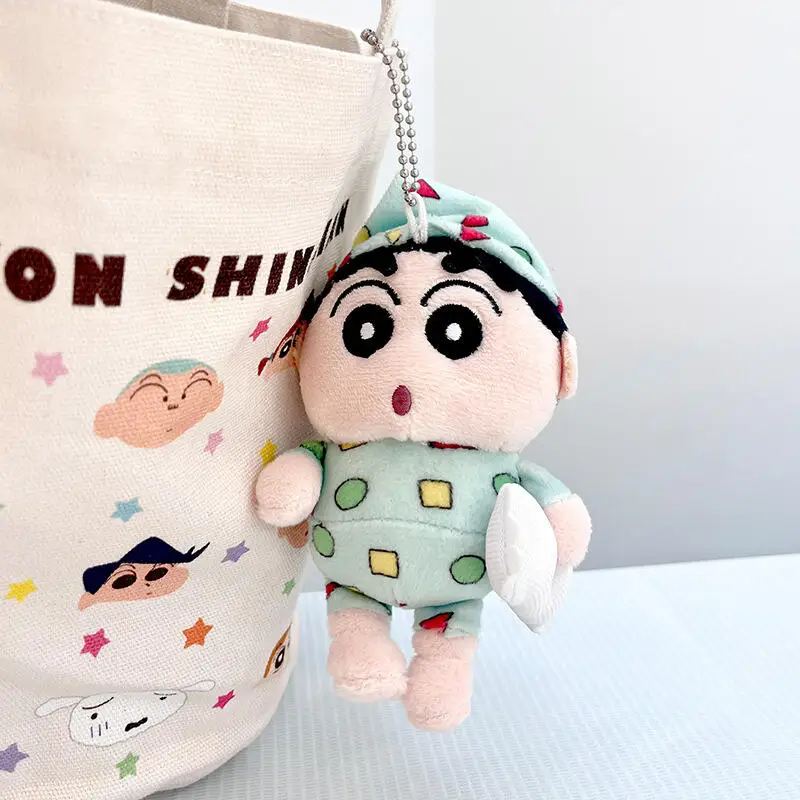 Kawaii Crayon Shin Chan Plush Doll Keychain Cute Cartoon Pendant Lovely Hanging Ornament Sweet Gift for Young Ladies Cute