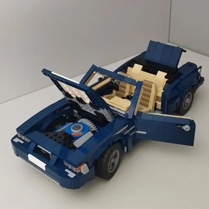 MOC-Blocos de Construção de Modelo Supercar para Crianças, Tijolos Técnicos de Campeão de Velocidade, Brinquedos de Montagem DIY