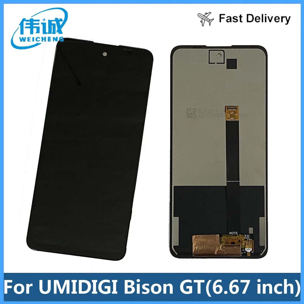 

6.67" For UMIDIGI Bison GT LCD Display + Touch Screen Assembly Replacement Tested For UMIDIGI Bison GT LCD Sensor Screen