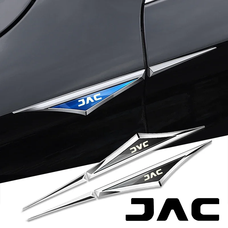 2pcs alloy car stickers car accsesories accessory for jac nk j4 J5 j7 Saloon SEI 2 3 7 JS3 JS4 JS2 KN KR1 QX REFINE S2 S3 S4 S5