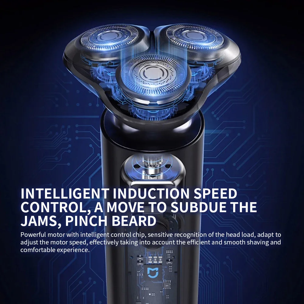 Xiaomi Mijia メンズ電気シェーバー S301 ひげトリマーマシンシェービングポータブルフレックスかみそり IPX7 洗えるトリマーセラミック刃
