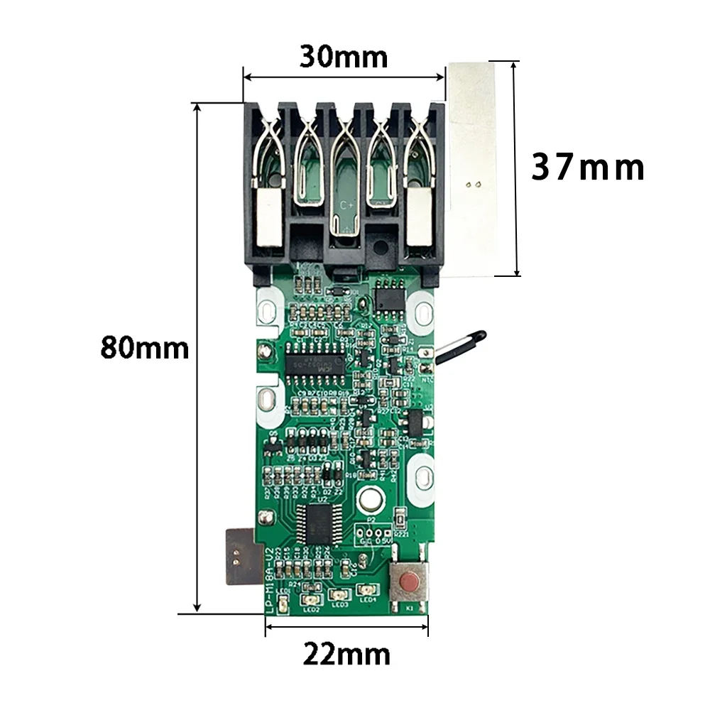 Imagem -03 - para M18 Pcb Placa de Circuito de Proteção de Carregamento para Milwaukee 18v 3ah 4ah 5ah 6ah Li-ion Bateria Placa Pcb Placa-mãe 4811-1811