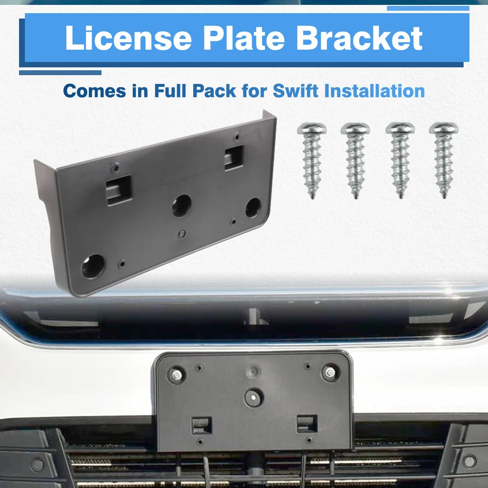 Car Front License Plate Bracket Holder Parts For Ford Escape SEL 2018–2019 Escape S SE Titanium 2017 2018 2019 GJ5Z17A385AA
