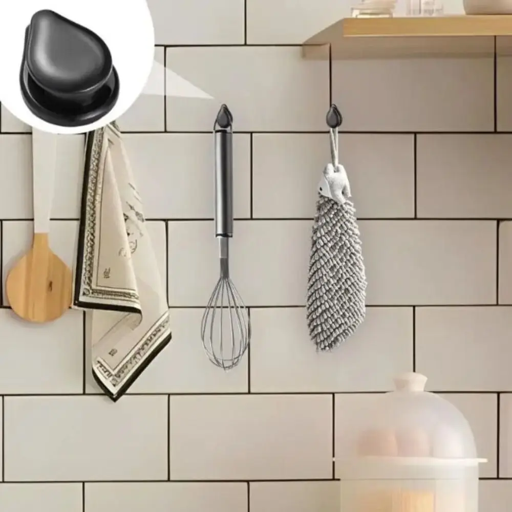 لاصق تصميم منظم السيارة شماعات هوك غير مرئية 6 قطعة/المجموعة سماعة مفتاح تخزين الإبداعية الأسود العالمي كليب