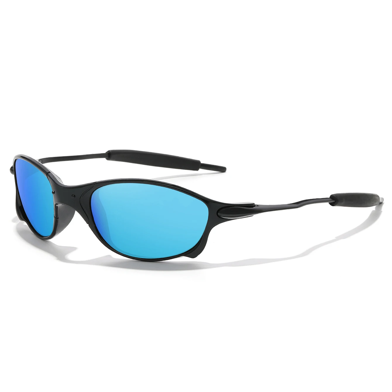 Polarisierte Sonnenbrille für Männer und Frauen, Metallrahmen-Brille mit UV-Schutz für Outdoor-Sportarten, Radfahren, Laufen, Wandern, Fahren