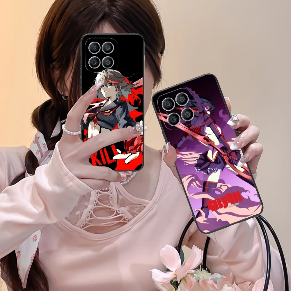 KLK Ryuko Matoi Mobile Cell Phone Case for Huawei Honor 90 80 70 60 50 30 20 10 9 8 7 Pro S SE Lite 5G Black Phone Cover Shell