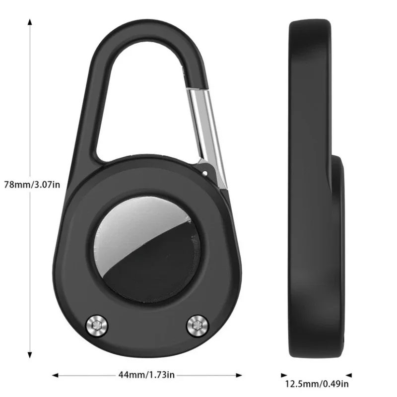 3-Proof Waterproof Case with Carabiner Keychain - Protective Cover， For Apple AirTag Locator/Tracker