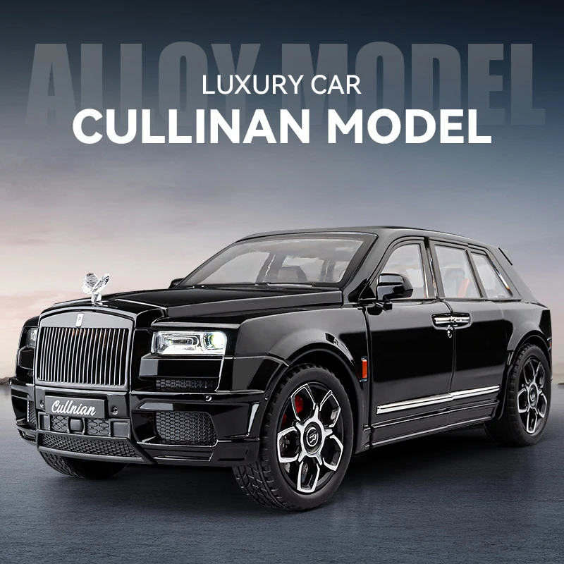 1:20 Rolls Royce Cullinan Luxury Off Road SUV Alloy Metal Diecast Model Car Sound & Light Classic Collectible Birthday Gift Boy