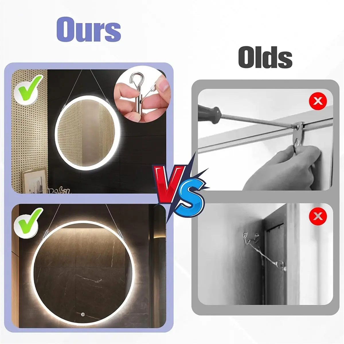28PCS Heavy Duty Picture Hanging Kit, Adjustable Wire & D Rings for Mirrors, Frames, Artwork