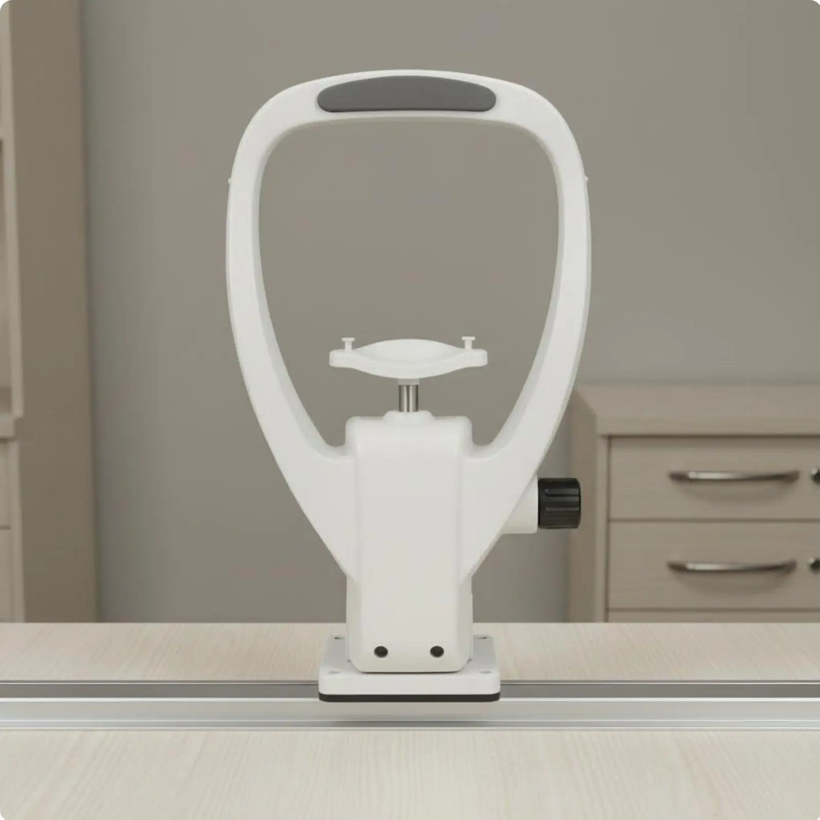 Upgraded Optometry Chin Rest Stable Mounting Padded Support Universal Compatibility for Optical Shop Eye Adjusting Machine